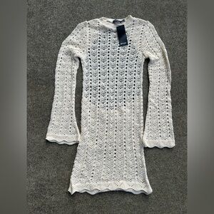 Nasty Gal crochet backless dress / bathing suit coverSize 6